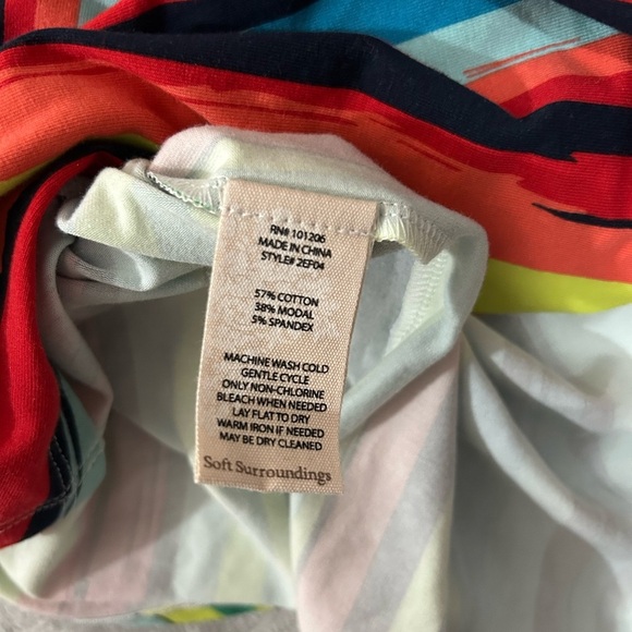 Soft surroundings v neck shift stripe dress - Picture 11 of 12